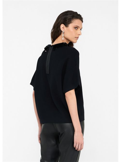 Maglia con paillettes LIU JO | CF5038MS55N/22222